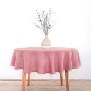 Round tablecloth dusty pink