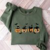 Black Cats Pumpkin Halloween Sweatshirt