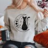 Cute Black Cat On Pumpkin Sweatshirt