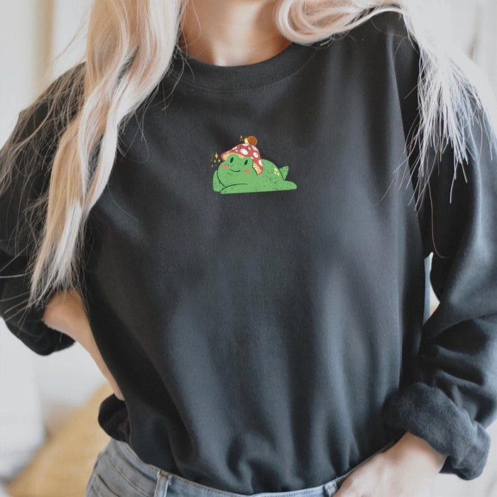 Cute Mushroom Frog Sweatshirt