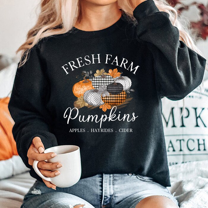 Farm Fresh Pumpkins Fall Sweatshirt