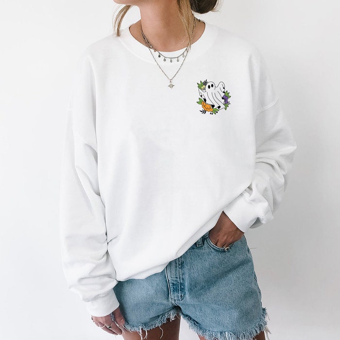 Floral Ghost Sweatshirt