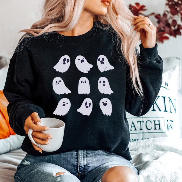 Ghost Crewneck Halloween Sweatshirt