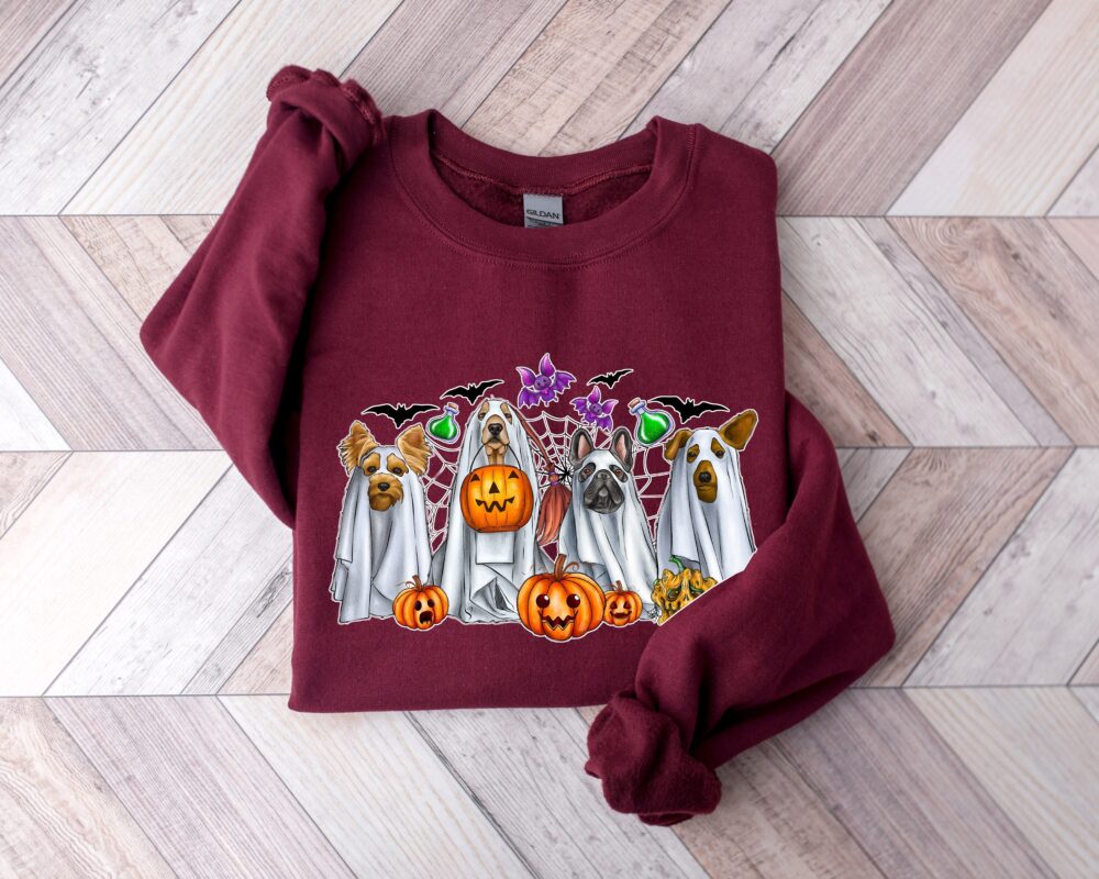 Halloween Ghost Dog Sweatshirt