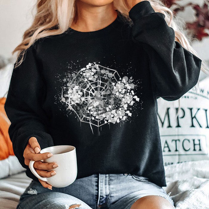 Halloween Spider Web Sweatshirt