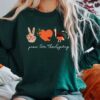 Peace Love Thanksgiving Sweatshirt