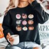 Watercolor Pumpkin Floral Sweatshirt